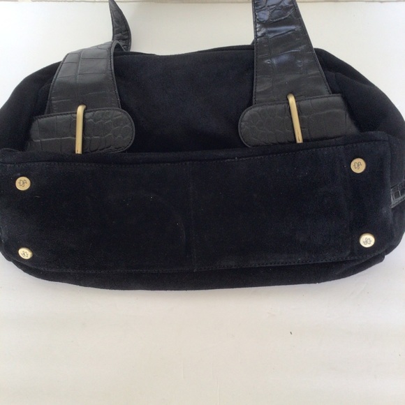 DONALD J. PLINER BLACK SUEDE SATCHEL - Picture 16 of 16